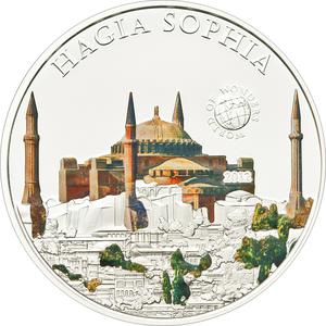 Palau / Five Dollars Silver 2012 Hagia Sophia - reverse photo