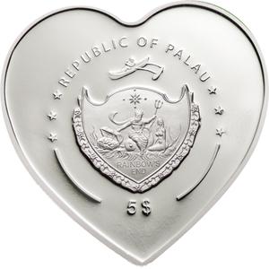 Palau / Five Dollars Silver 2009 Lady Bug in Cloisonne - obverse photo