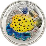 Five Dollars Silver 2014 Yellow Boxfish: Photo Coin, Palau, Five Dollars Silver 2014 Yellow Boxfish / thumbnail