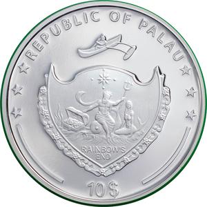 Palau / Silver Two Ounces 2021 Earth Ecosystems - Rainforest - obverse photo