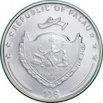 Silver Two Ounces 2021 Earth Ecosystems - Rainforest: Photo Coin, Palau, Silver Two Ounces 2021 Earth Ecosystems - Rainforest / thumbnail