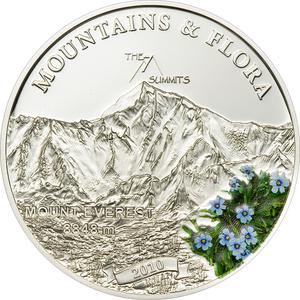 Palau / Five Dollars Silver 2010 Mount Everest - reverse photo