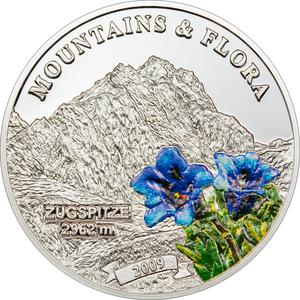 Palau / Five Dollars Silver 2009 Zugspitze - reverse photo