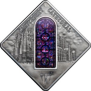 Palau / Silver Fifty Grams 2015 Canterbury Cathedral - reverse photo