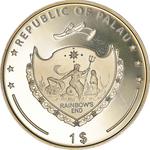 Palau / One Dollar 2008 Hebomoia Leucippe - obverse photo