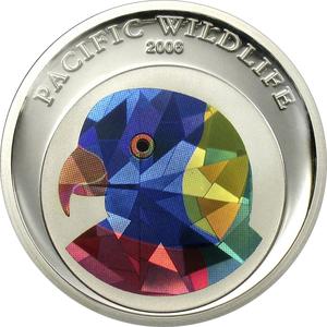 Palau / One Dollar 2006 Rainbow Lorikeet - reverse photo