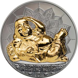 Palau / Silver Two Ounces 2018 Laughing Buddha - reverse photo