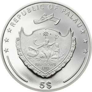 Palau / Five Dollars Silver 2016 White House - obverse photo