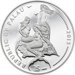 One Dollar 2015 Whitetail Damselfish: Photo Coin, Palau, One Dollar 2015 Whitetail Damselfish / thumbnail