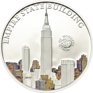 Palau / Five Dollars Silver 2013 Empire State Building - reverse photo