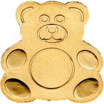 One Dollar Gold Special Shape - Golden Teddy Bear: Photo Coin, Palau, One Dollar Gold Special Shape - Golden Teddy Bear / thumbnail