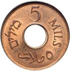 Five Mils (Bronze): Photo Palestine 1942 5 mils