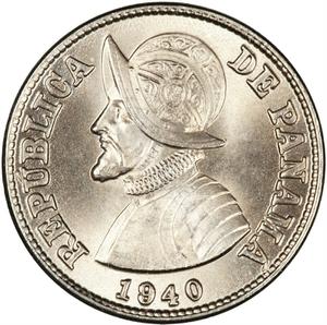 Panama / Two and a Half Centesimos 1940 - obverse photo