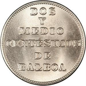 Panama / Two and a Half Centesimos 1940 - reverse photo