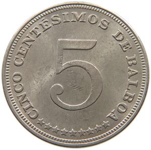 Panama / Five Centesimos 1962 - reverse photo