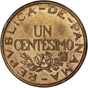 Panama / One Centesimo 1937 - reverse photo