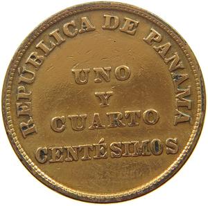 Panama / One and a Quarter Centesimos 1940 - obverse photo