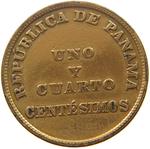 One and a Quarter Centesimos 1940: Photo Coin, Panama, One and a Quarter Centesimos 1940 / thumbnail