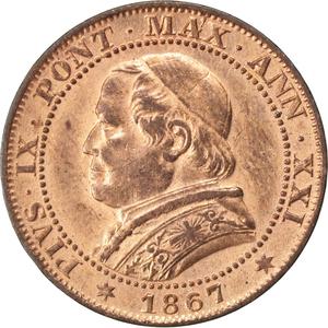 Papal States / One Soldo 1867 - obverse photo