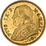 Ten Lire 1869: Photo Coin, Papal States, Ten Lire 1869 / thumbnail