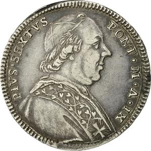 Papal States / Doppio Giulio 1784 - obverse photo