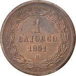 One Baiocco 1851: Photo Coin, Papal States, One Baioccho 1851 / thumbnail