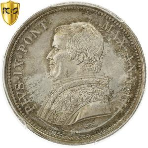 Papal States / Fifty Baiocchi 1853 - obverse photo