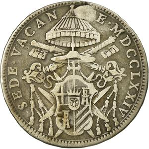 Papal States / Half Scudo 1774 Sede Vacante - obverse photo