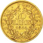 Ten Lire 1866: Photo Coin, Papal States, Ten Lire 1866 / thumbnail
