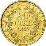 Twenty Lire 1867: Photo Coin, Papal States, Twenty Lire 1867 / thumbnail