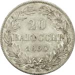 Twenty Baiocchi 1860: Photo Coin, Papal States, Twenty Baiocchi 1860 / thumbnail