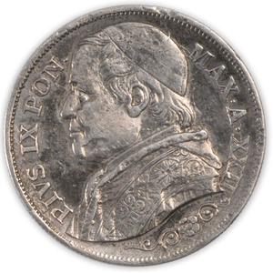 Papal States / Two Lire 1867 - obverse photo