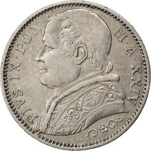 Papal States / Two Lire 1870 - obverse photo