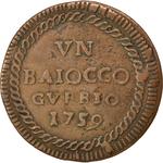 One Baioccho 1759: Photo Coin, Papal States, One Baioccho 1759 / thumbnail