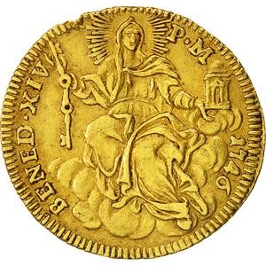 Papal States / Zecchino 1746 - obverse photo