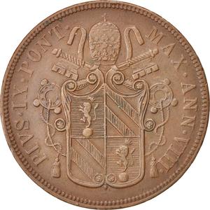 Papal States / Five Baiocchi 1853 - obverse photo