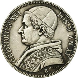 Papal States / Scudo 1845 - obverse photo