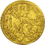 Half Zecchino 1746: Photo Coin, Papal States, Half Zecchino 1746 / thumbnail