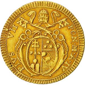Papal States / Doppia 1803 - reverse photo