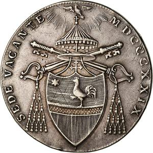 Papal States / Scudo 1829 Sede Vacante - obverse photo