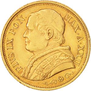 Papal States / Twenty Lire 1868 - obverse photo