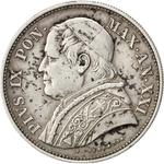 Two and a Half Lire 1867: Photo Coin, Papal States, Two and a Half Lire 1867 / thumbnail