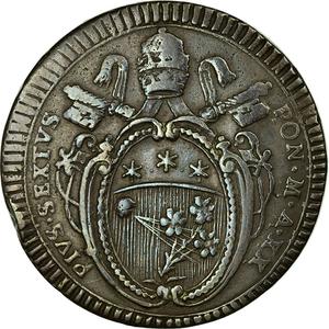Papal States / Two Baiocchi 1794 - obverse photo