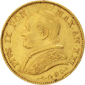 Papal States / Twenty Lire 1866 - obverse photo