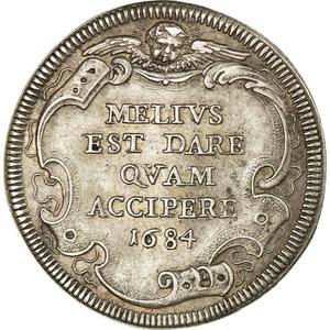 Papal States / Testone 1684 - reverse photo
