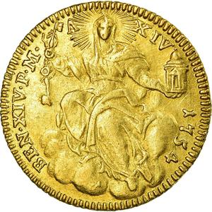 Papal States / Zecchino 1754 - obverse photo