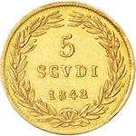 Five Scudi 1842: Photo Coin, Papal States, Five Scudi 1842 / thumbnail