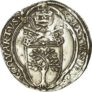 Papal States / Grosso of Pope Sixtus IV - obverse photo