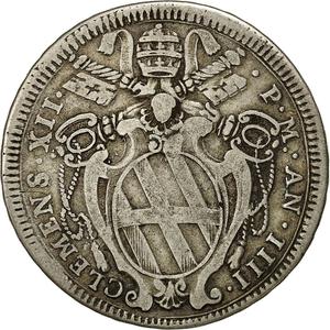 Papal States / Testone 1734 - obverse photo