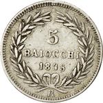 Five Baiocchi 1845: Photo Coin, Papal States, Five Baiocchi 1845 / thumbnail